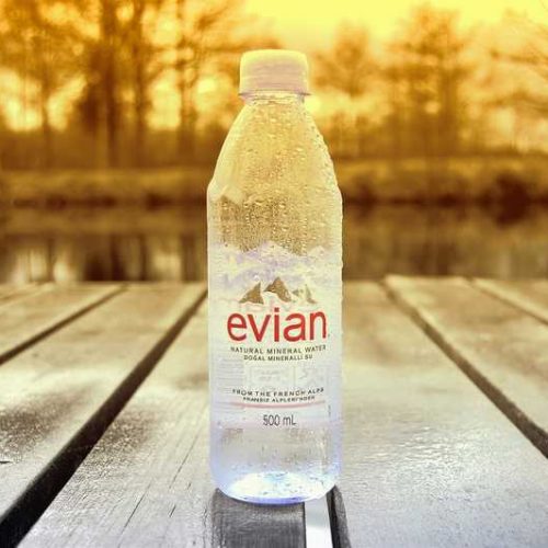 evian bottle