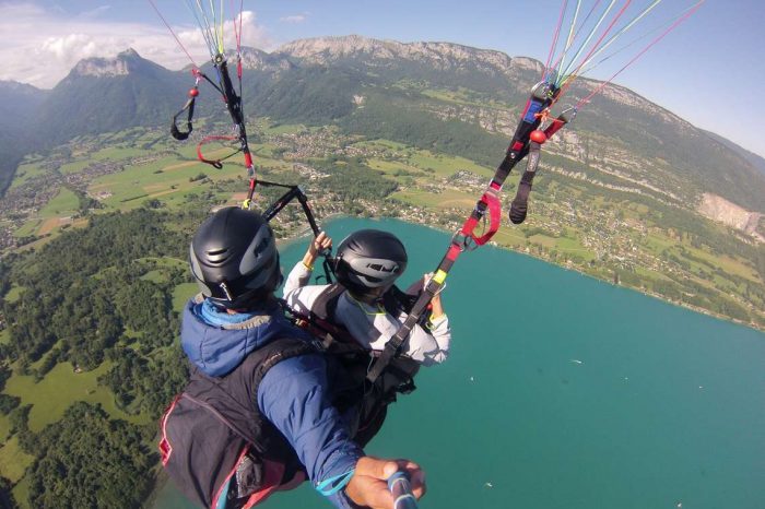 Paragliding flight
